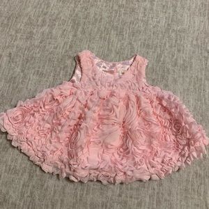 Pink Ruffled Cat & Jack Infant Dress 0-3M